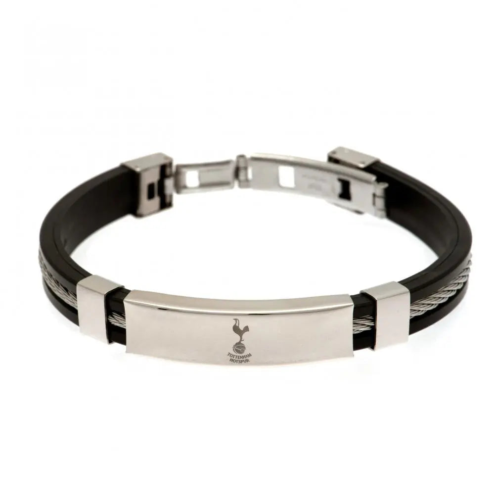 Tottenham Hotspur Silver Inlay Silicone Bracelet Football Gifts Online