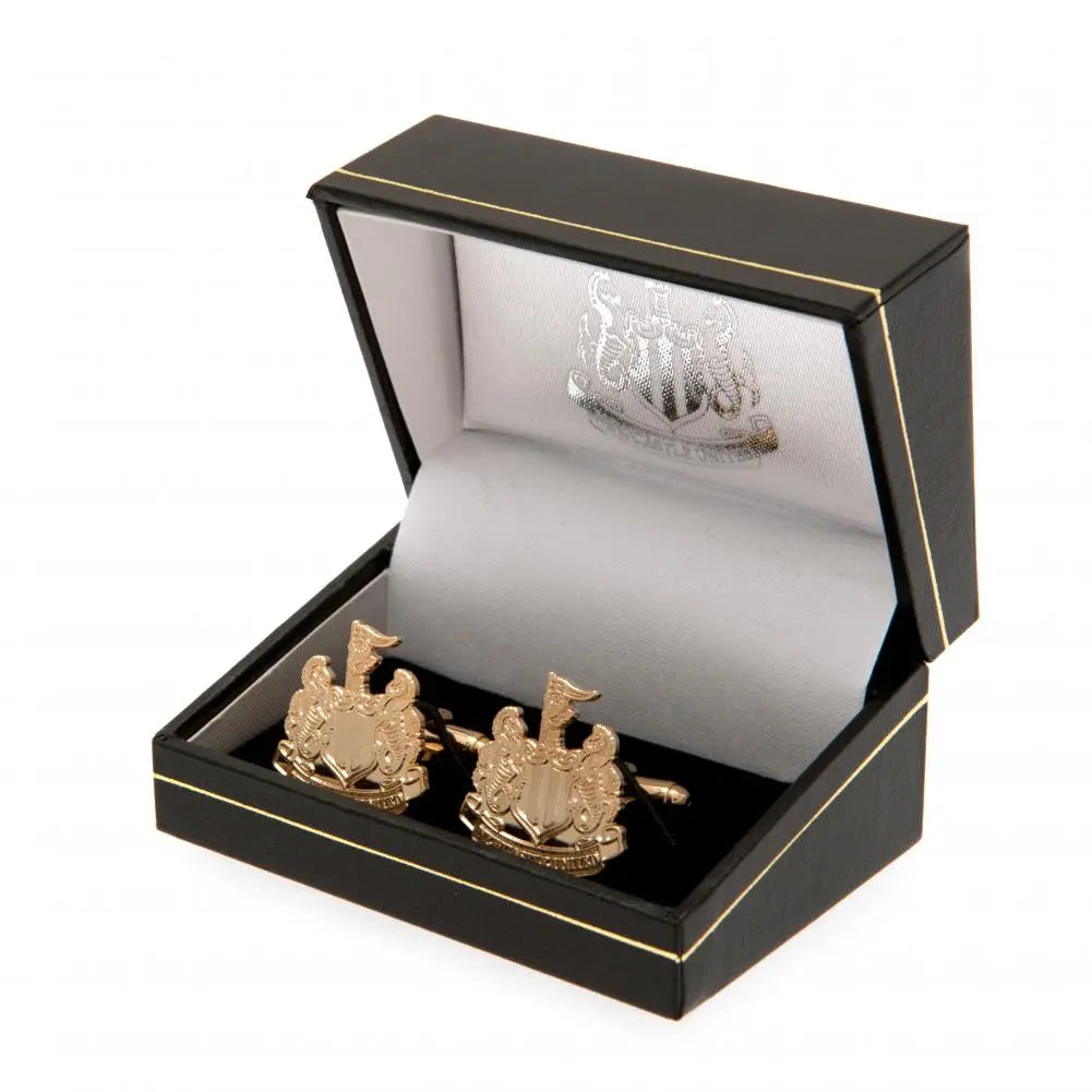 Newcastle United Gold Plated Cufflinks Boxed