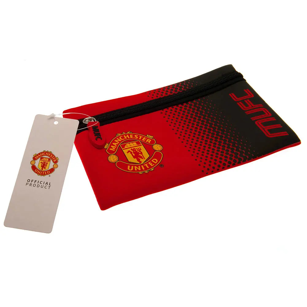Manchester United Fade Pencil Case with Tag