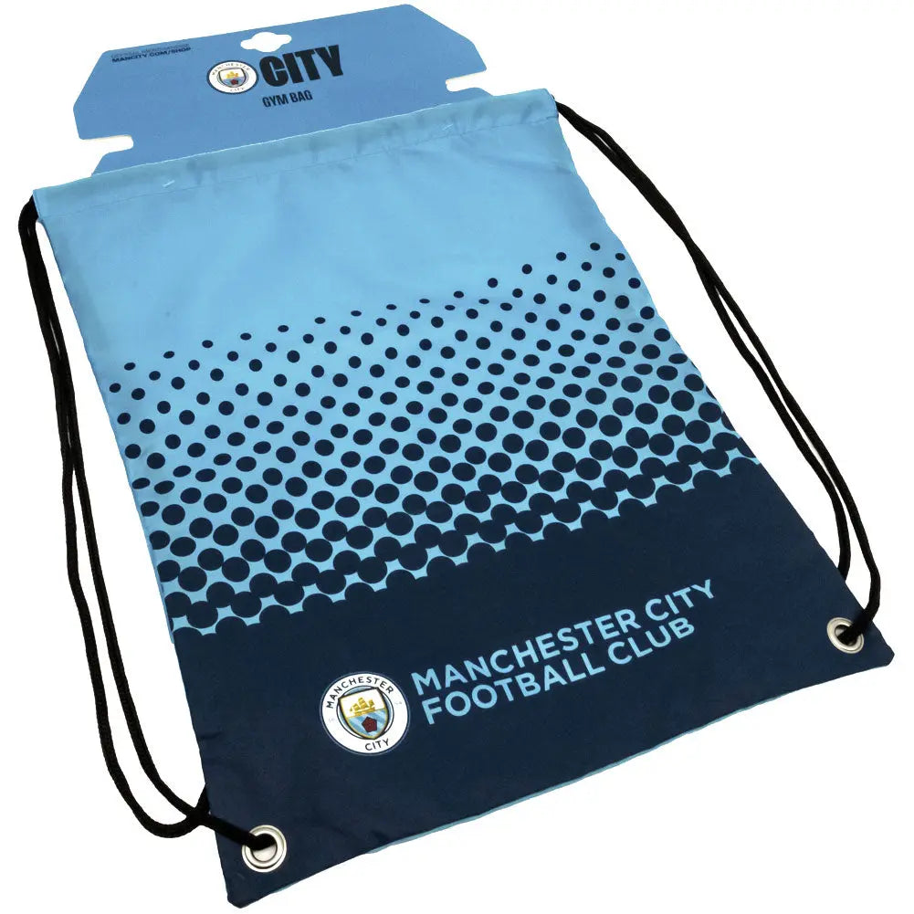 Manchester City Fade Gym Bag Packaged