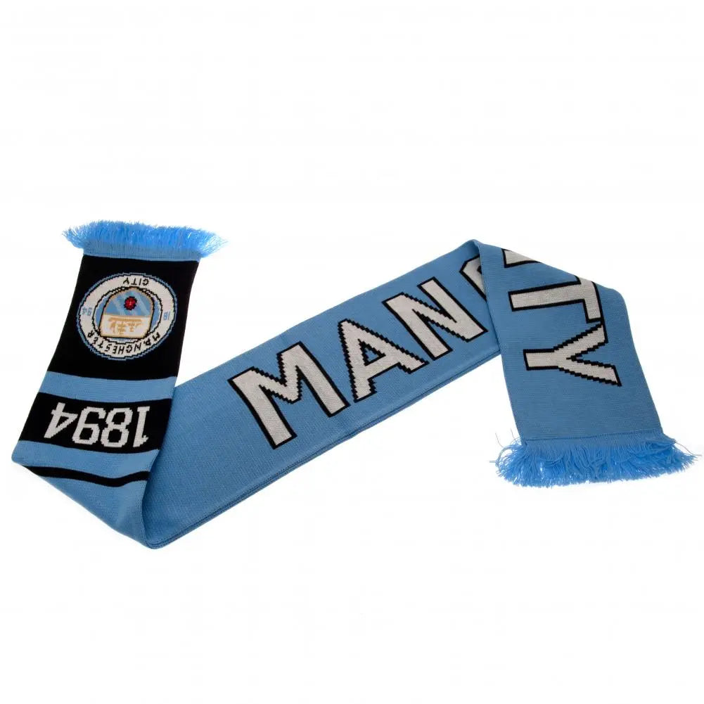 Manchester City Nero Scarf Folded View2