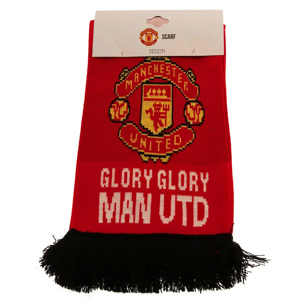 Manchester United Glory Glory Scarf End Tassles
