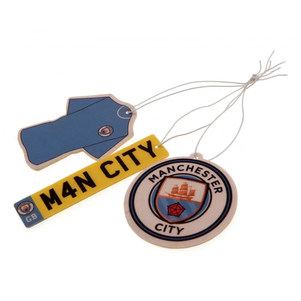 Manchester City 3 Pack Air Freshener Top View
