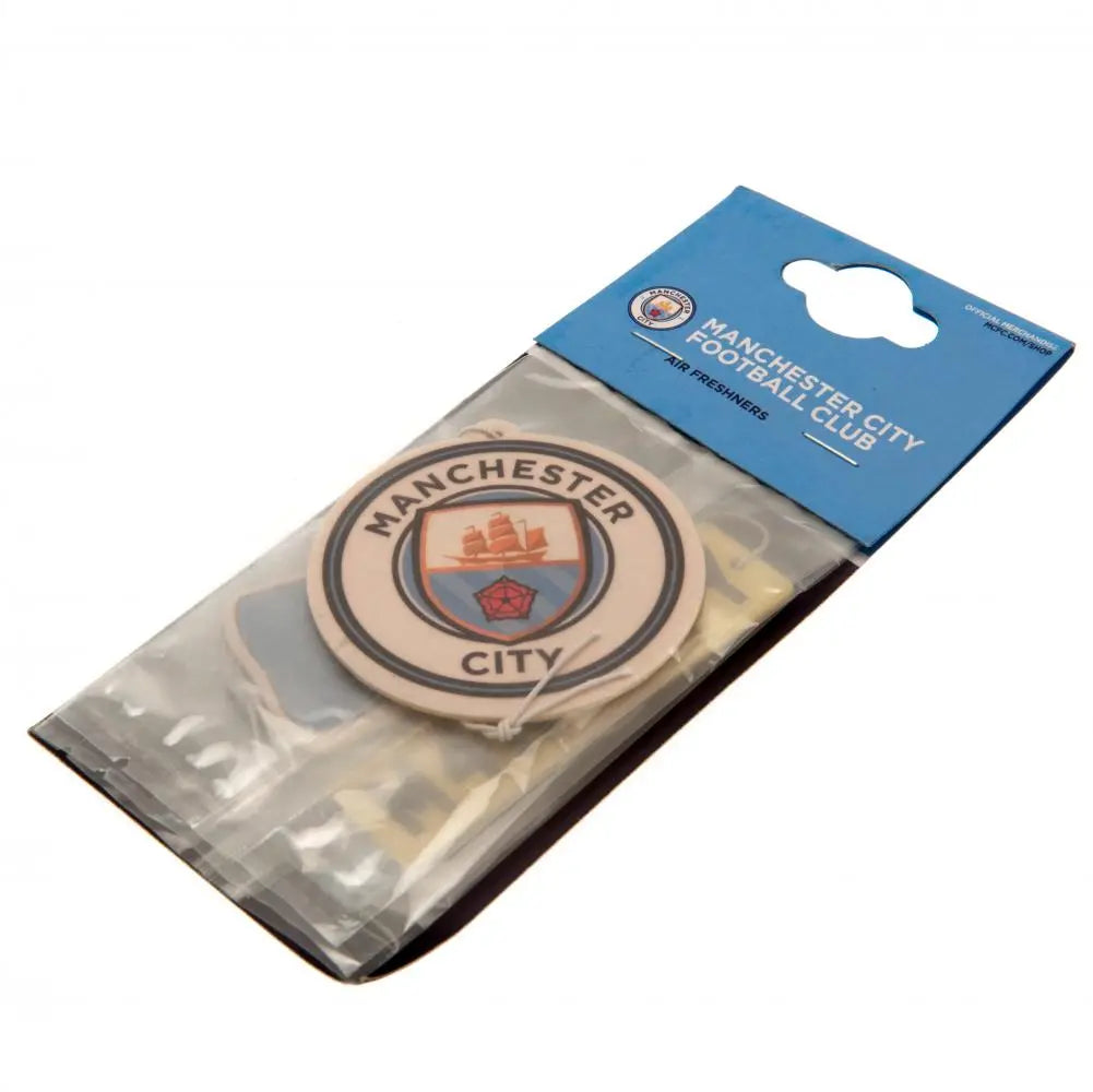 Manchester City 3 Pack Air Freshener Packaged