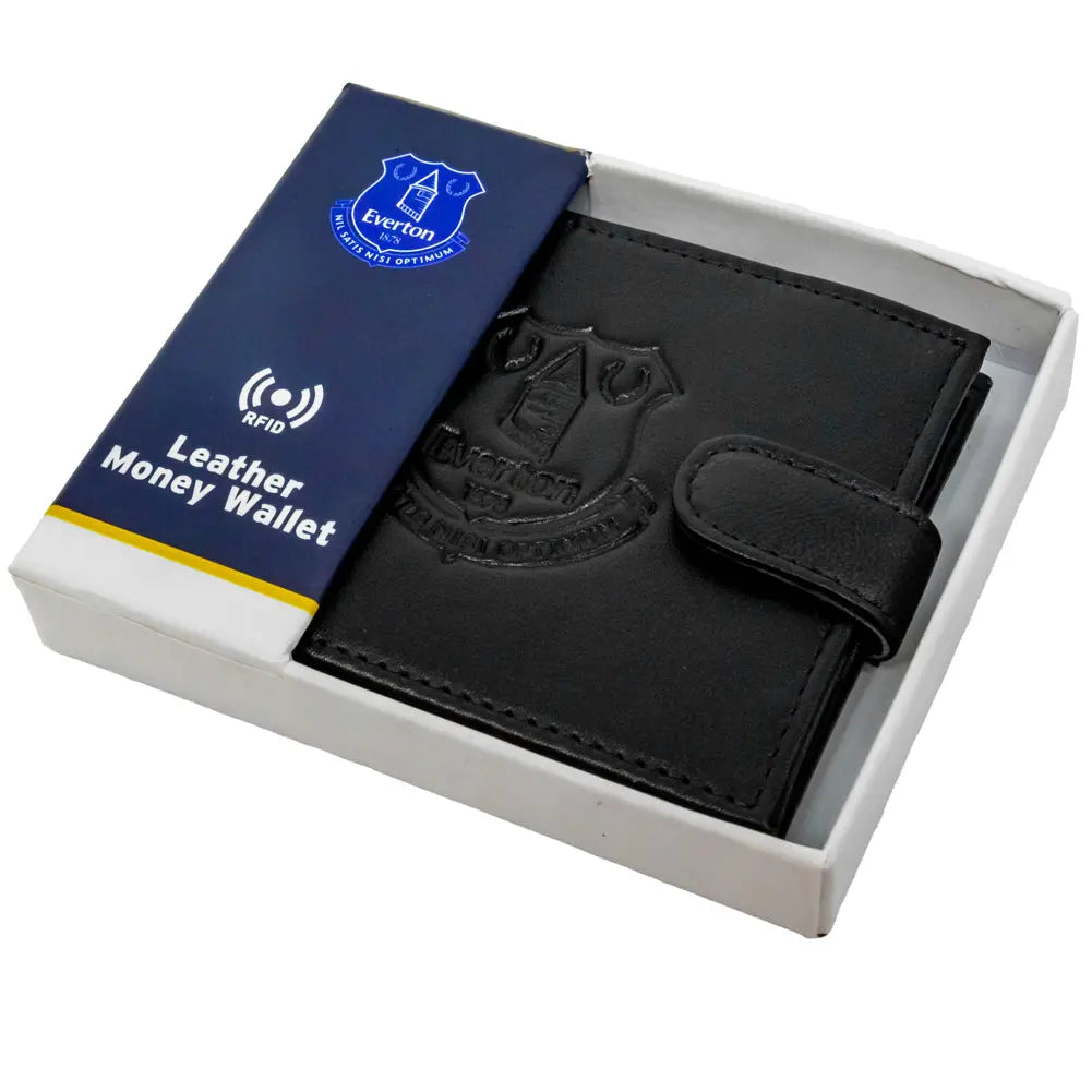 Everton FC Leather Wallet with Anti Fraud Technology Boxed