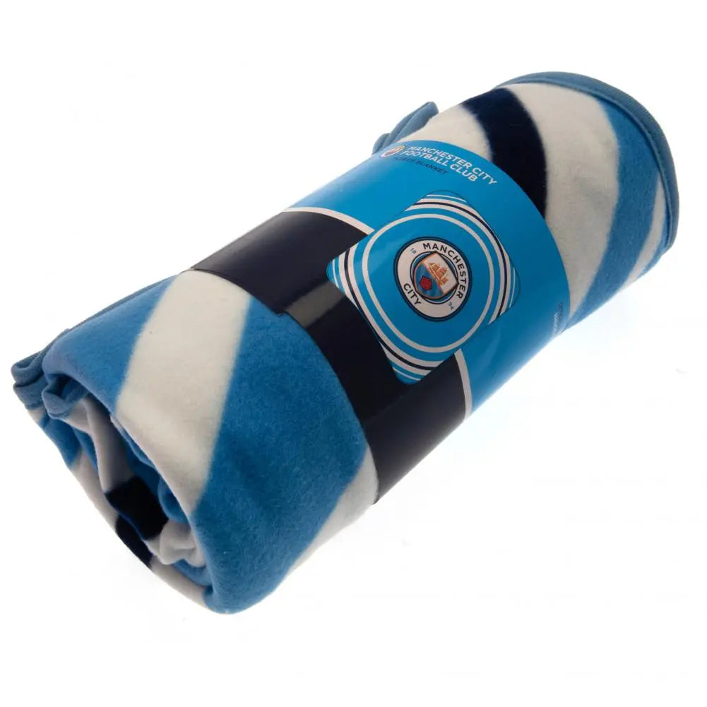 Manchester City Pulse Fleece Blanket Packaged
