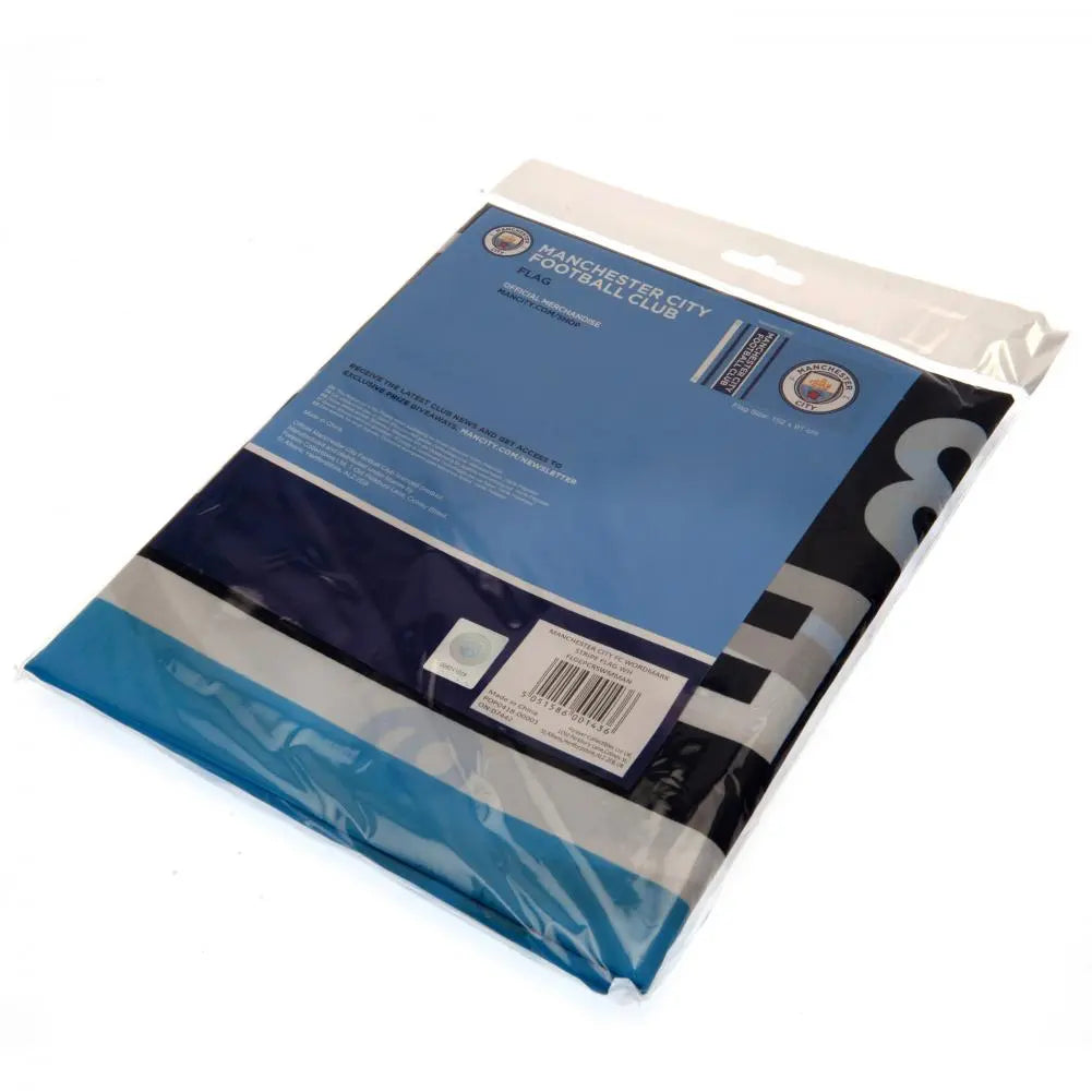 Manchester City Wordmark Flag Folded