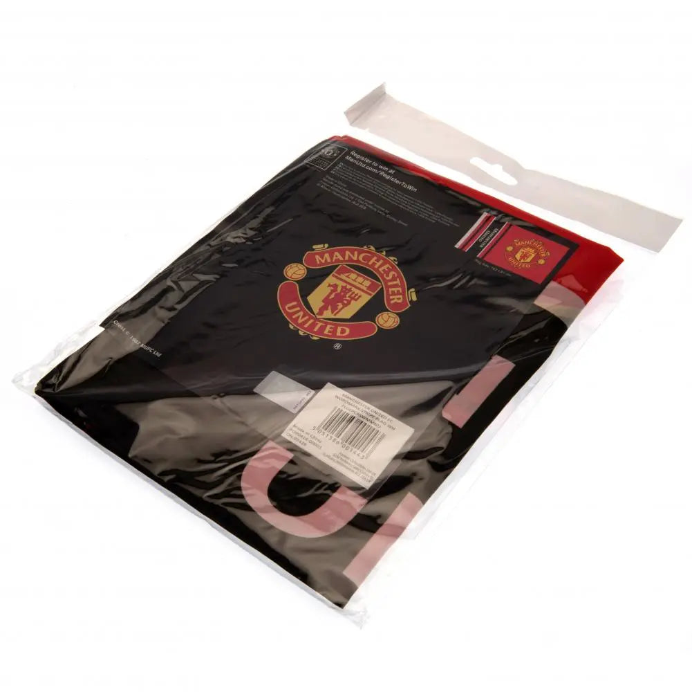 Manchester United Wordmark Flag Bagged