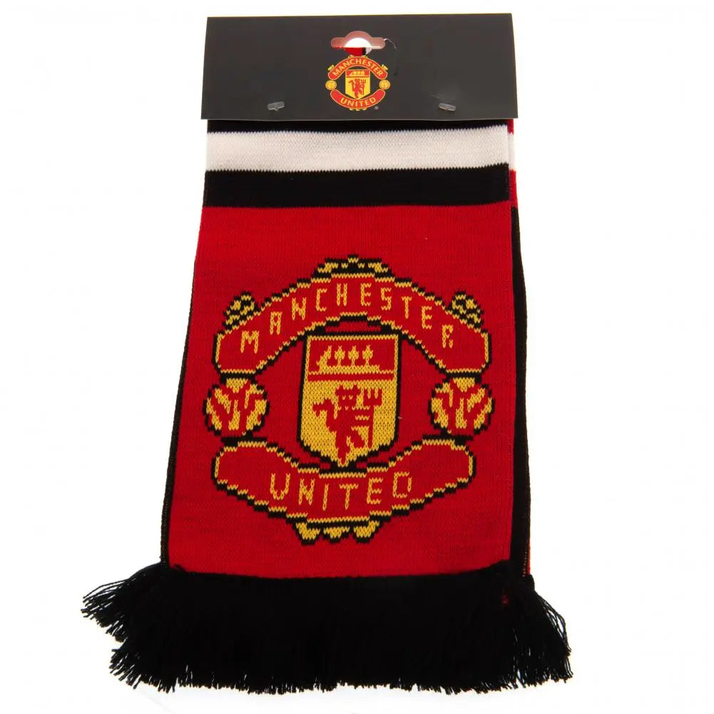 Manchester United Stripe Scarf Tassles