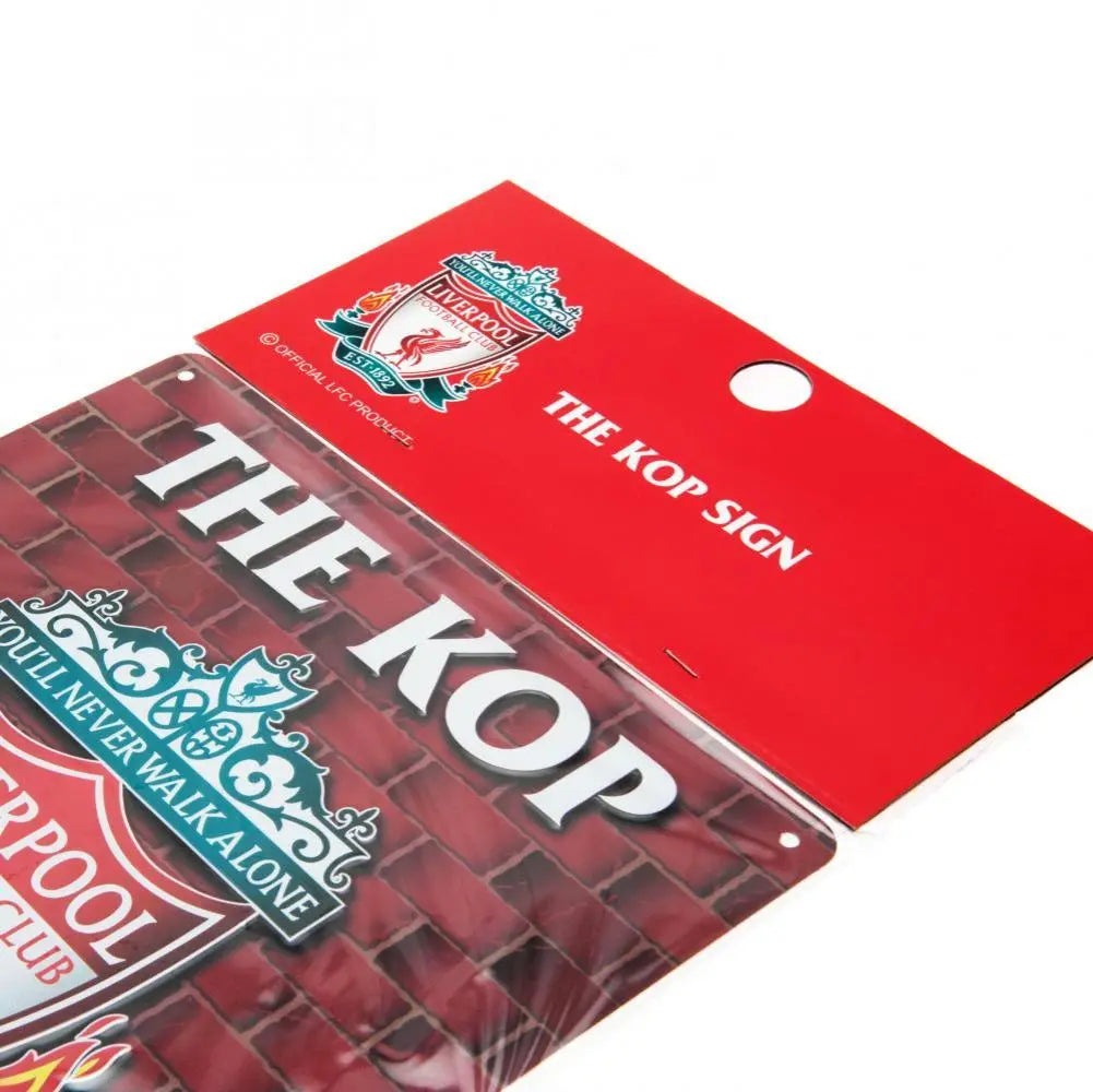 Liverpool FC The Kop Metal Sign Packaged