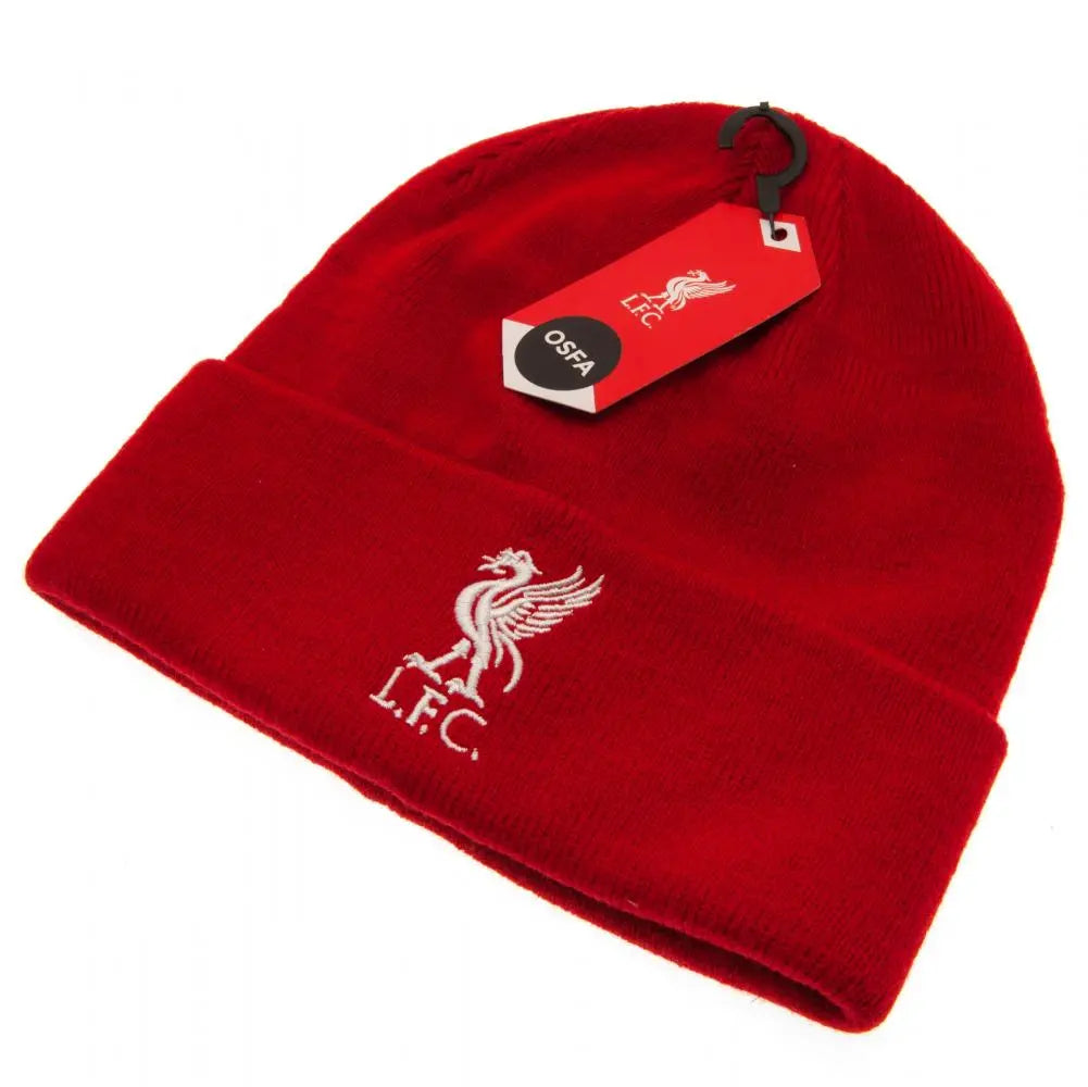 Liverpool FC Red Cuff Beanie Hat Football Gifts Online