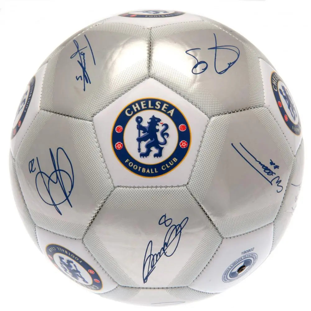 Chelsea FC Signature Silver Football Football Gifts Online
