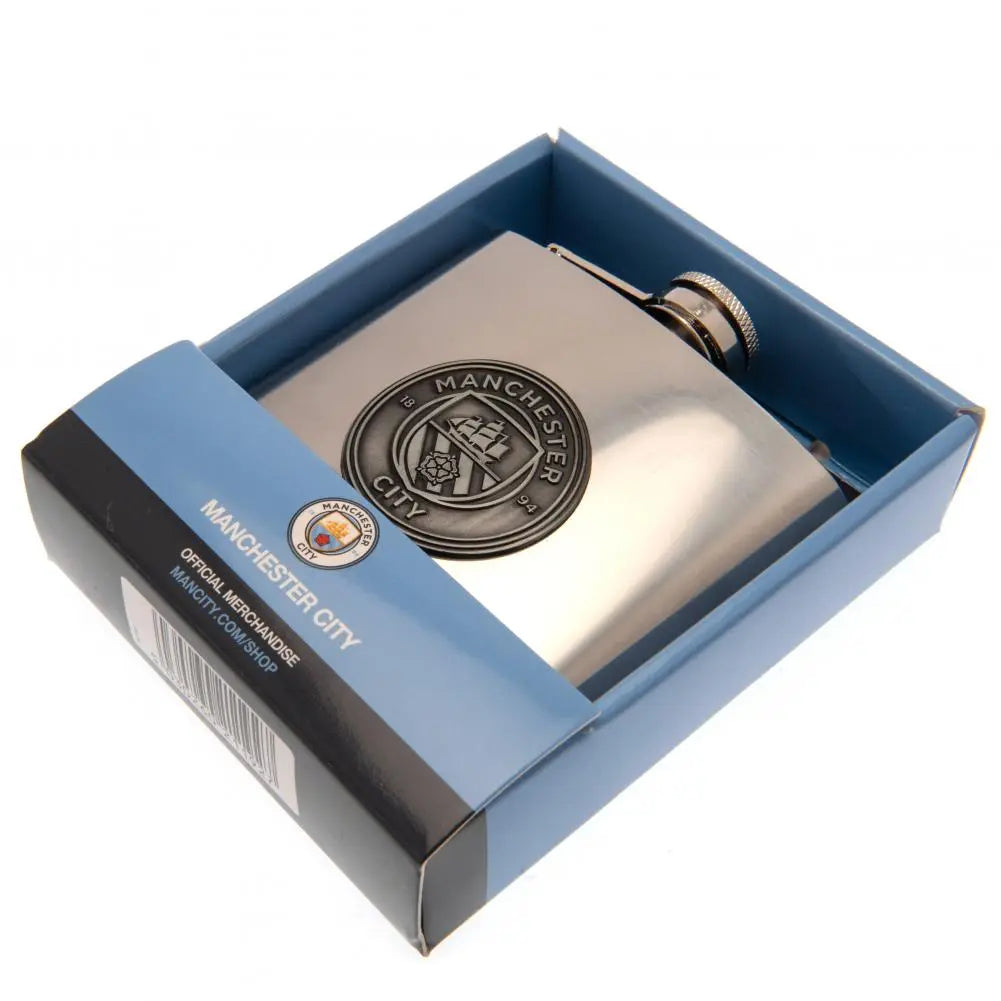Manchester City Hip Flask Boxed