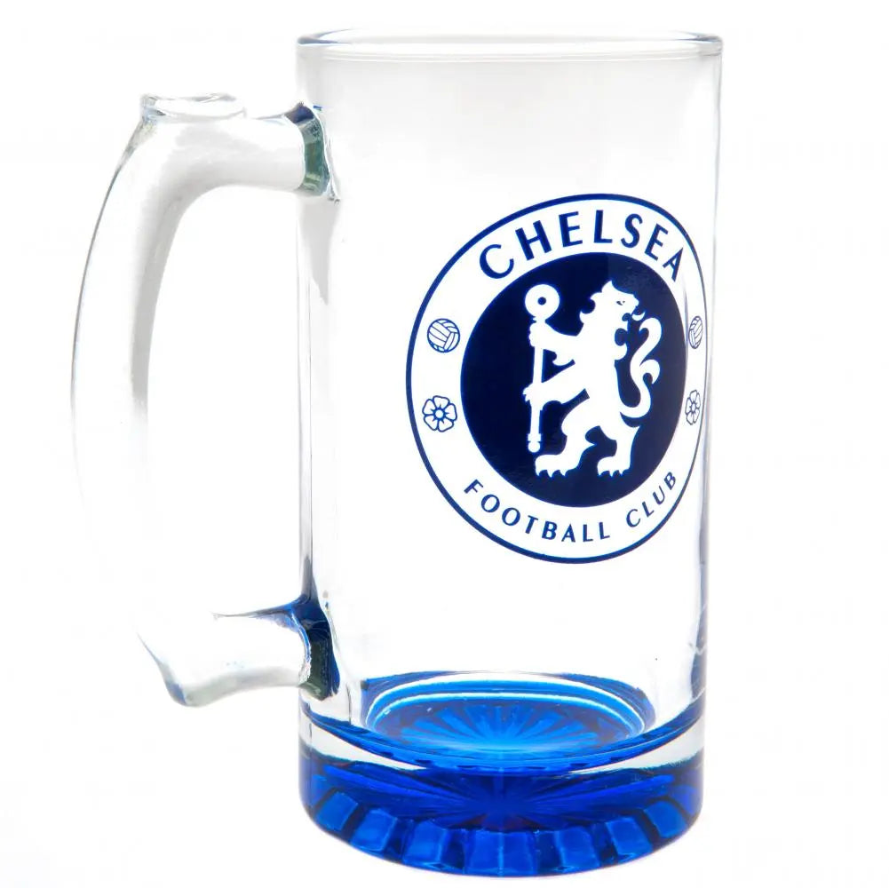Chelsea FC Stein Glass Tankard Football Gifts Online
