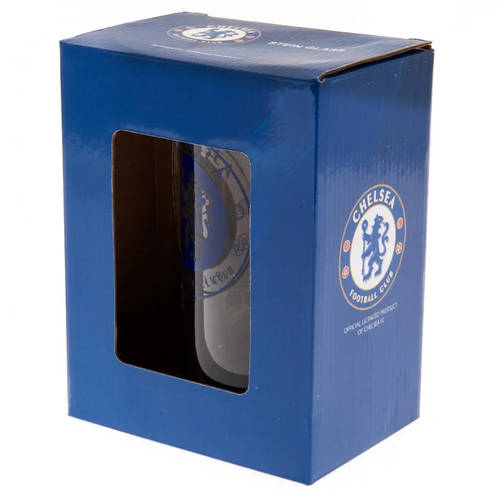 Chelsea FC Stein Glass Tankard Football Gifts Online