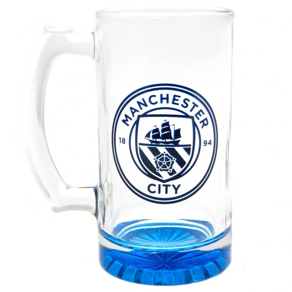 Manchester City Stein Glass Tankard