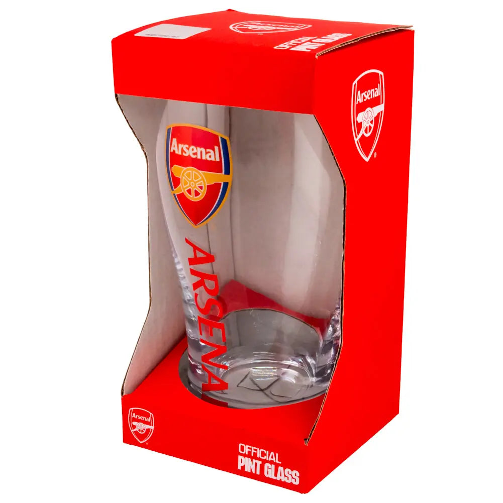 Arsenal Tulip Pint Glass Football Gifts Online