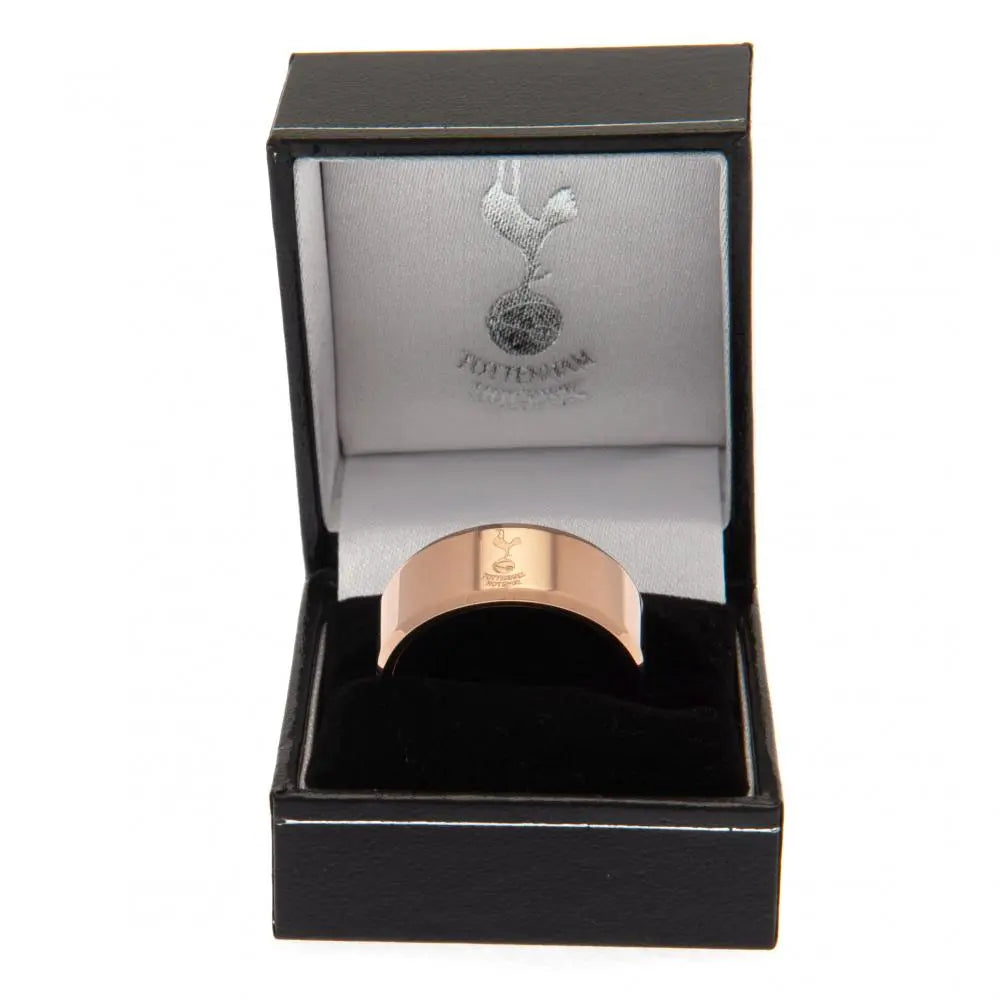 Tottenham Hotspur Large Rose Gold Plated Ring Football Gifts Online