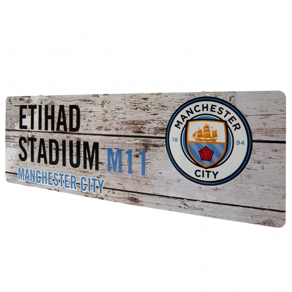Manchester City Rustic Garden Sign