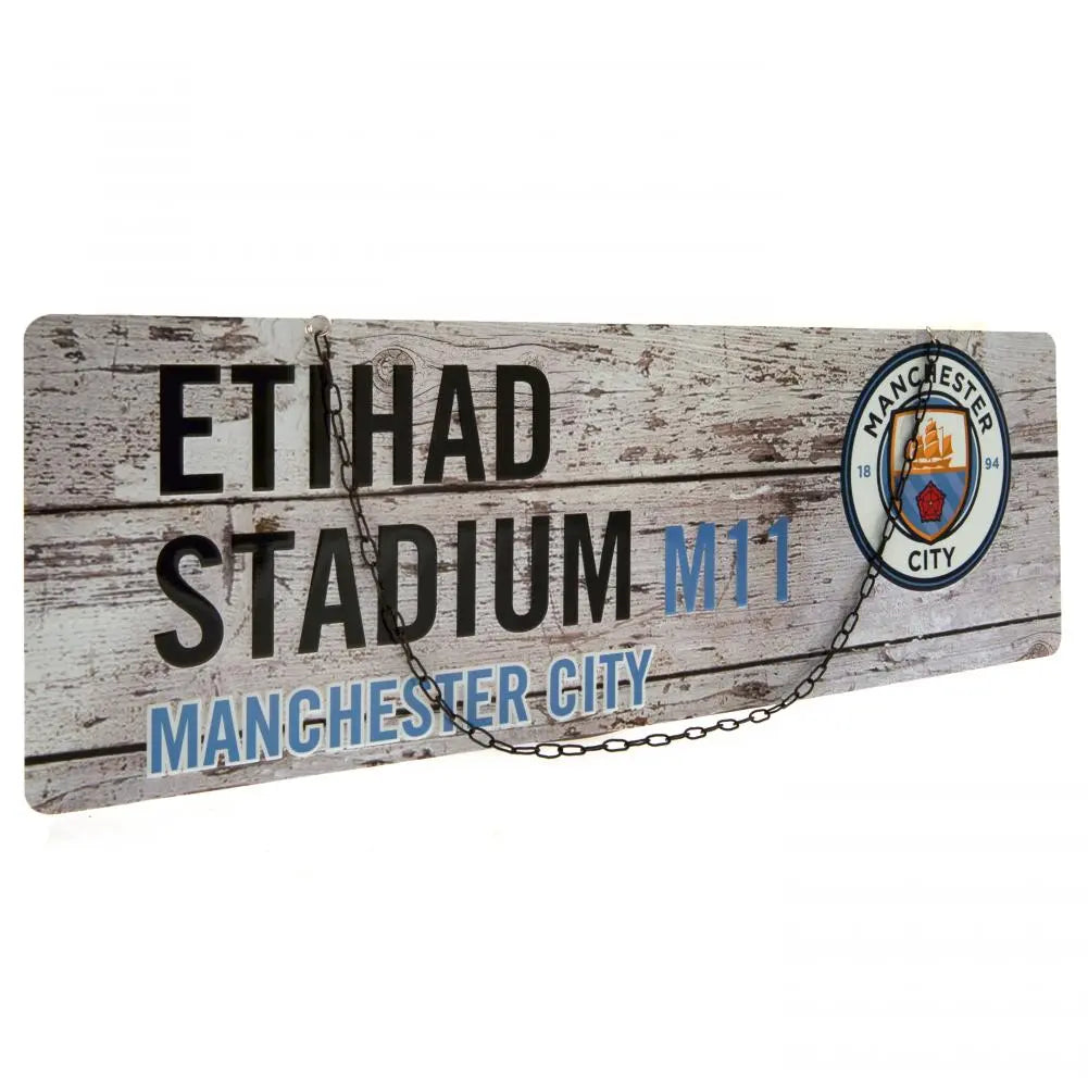 Manchester City Rustic Garden Sign Football Gifts Online