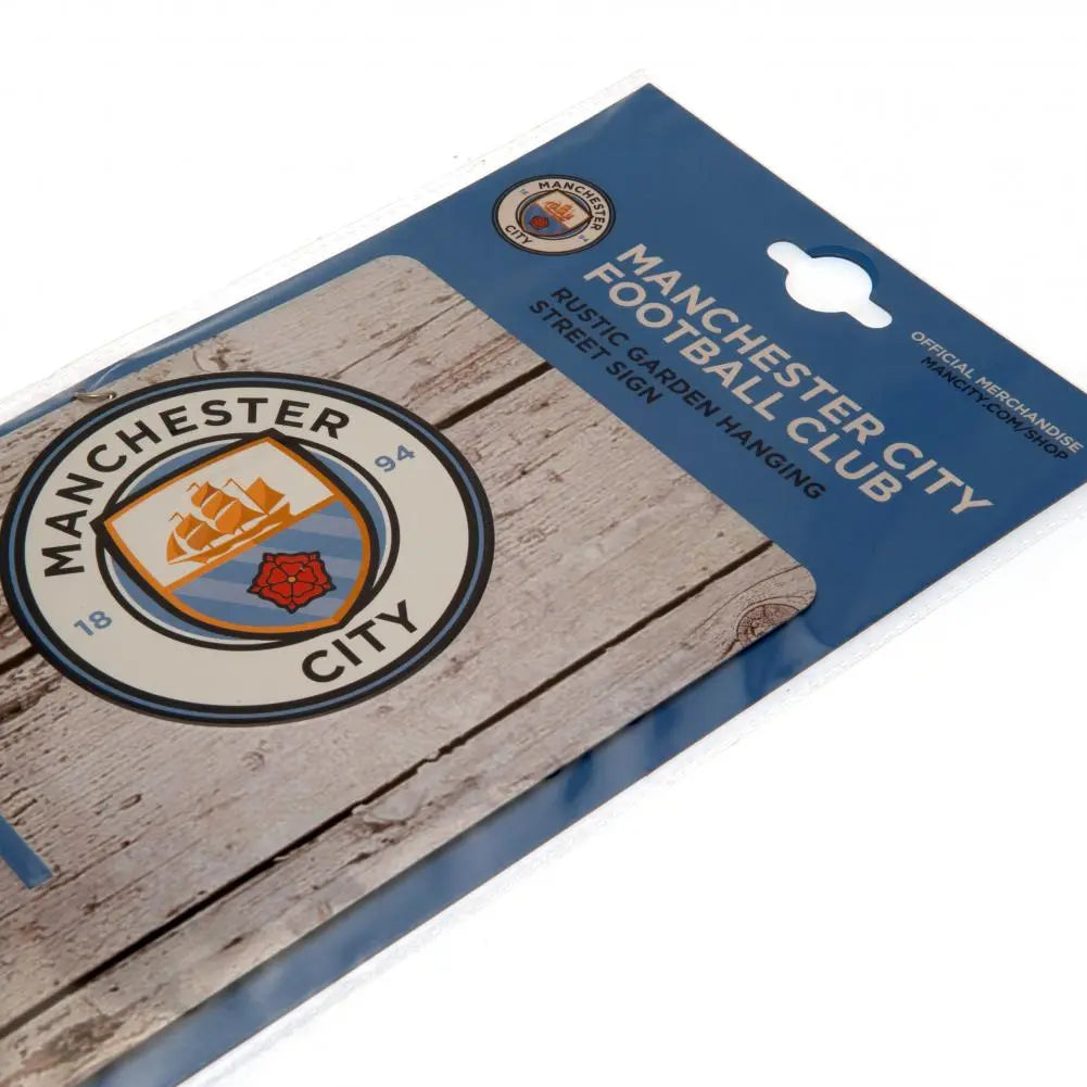Manchester City Rustic Garden Sign Football Gifts Online