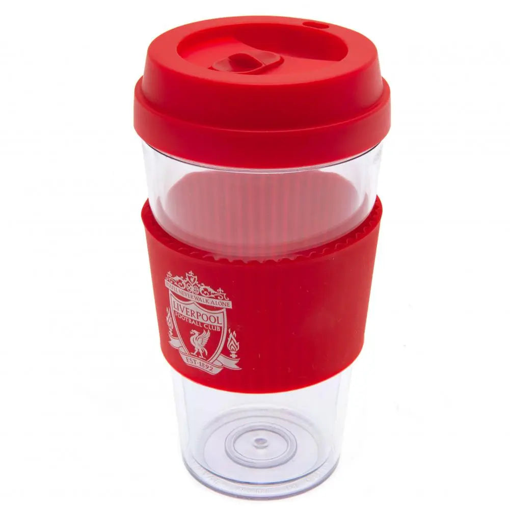 Liverpool FC Clear Grip Travel Mug Side