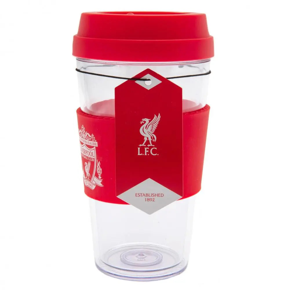 Liverpool FC Clear Grip Travel Mug with Tag
