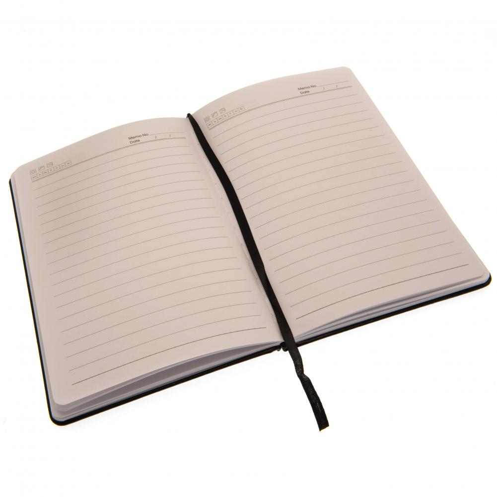 Liverpool FC A5 Black Notebook Open