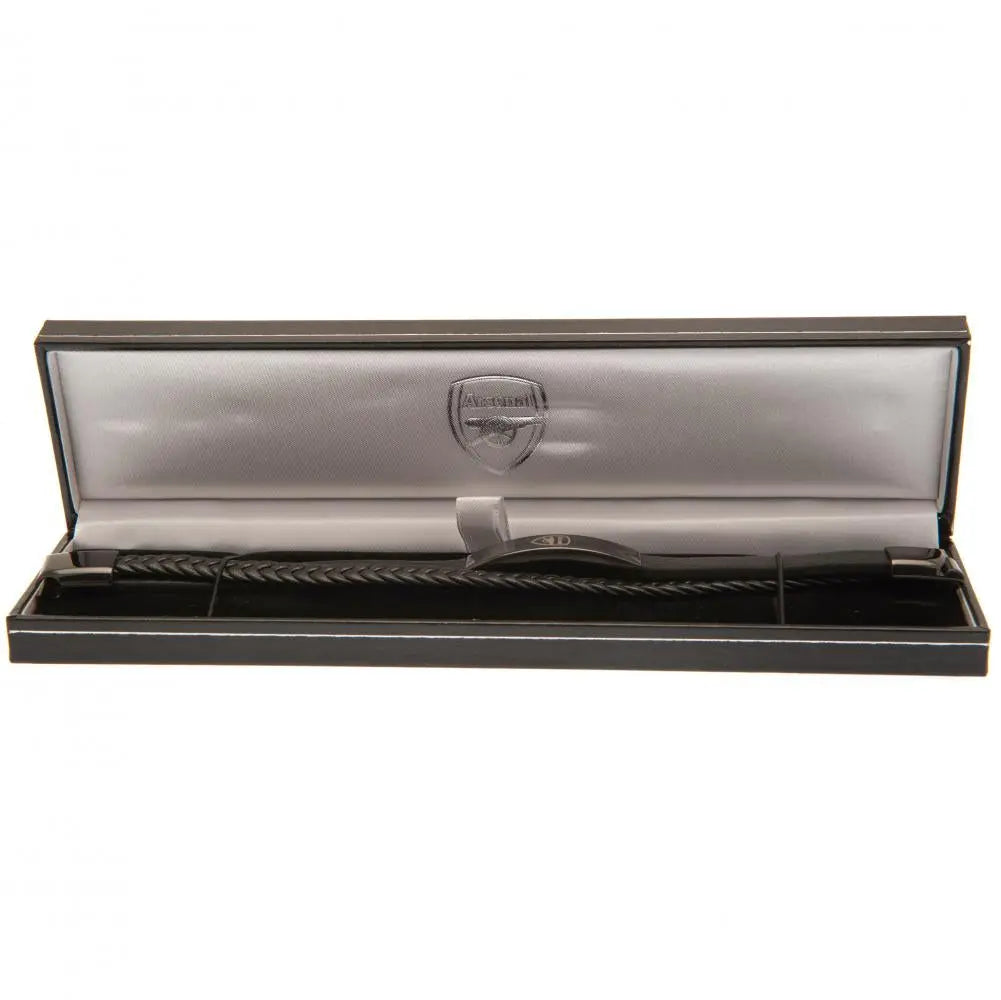 Arsenal Black IP Leather Bracelet Football Gifts Online