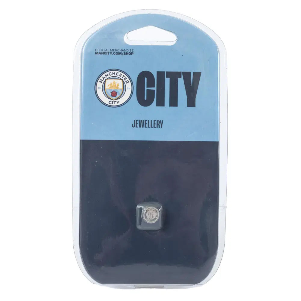 Manchester City Stainless Steel Stud Earring Packaged