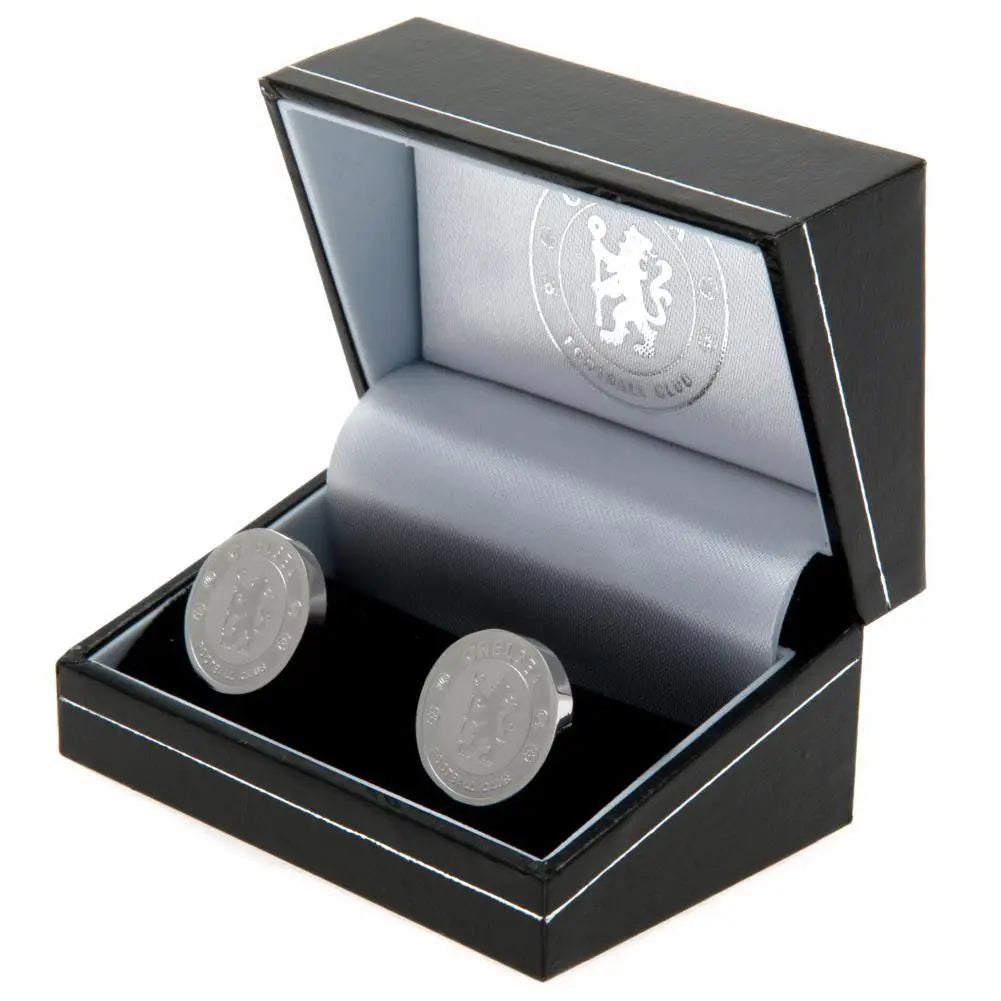 Chelsea FC Stainless Steel Formed Cufflinks Boxed