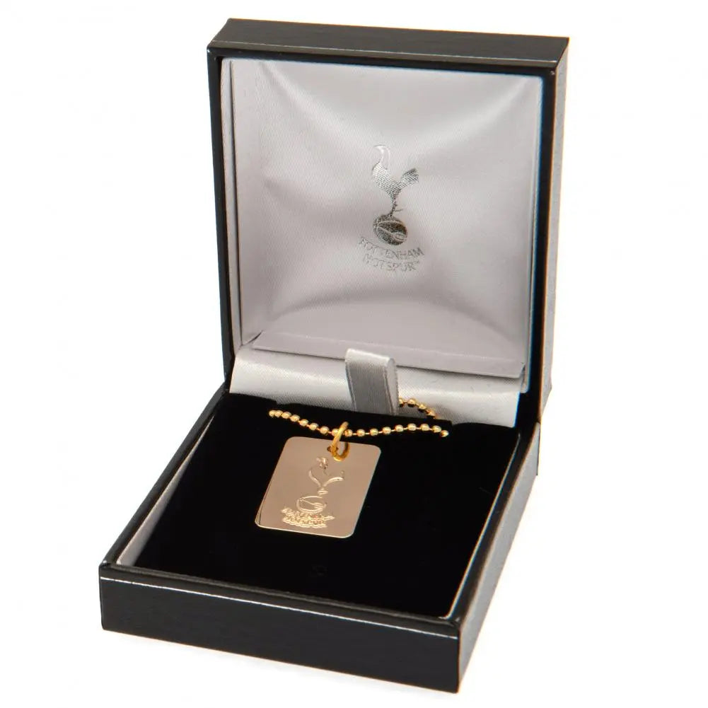 Tottenham Hotspur Gold Plated Dog Tag & Chain Football Gifts Online