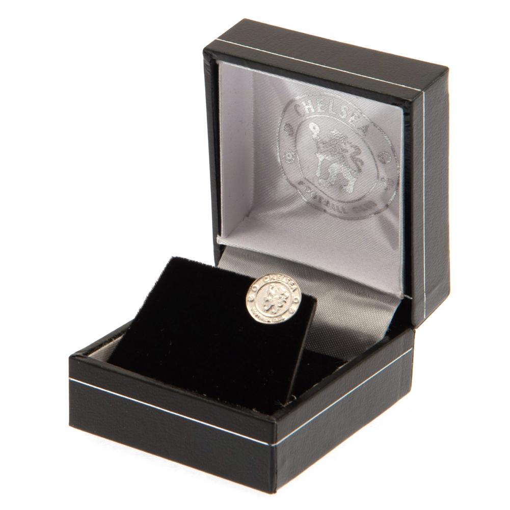 Chelsea FC Sterling Silver Stud Earring Boxed
