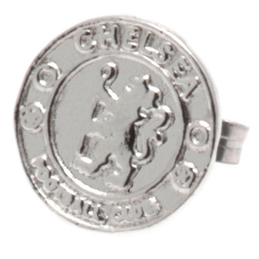 Chelsea FC Sterling Silver Stud Earring.