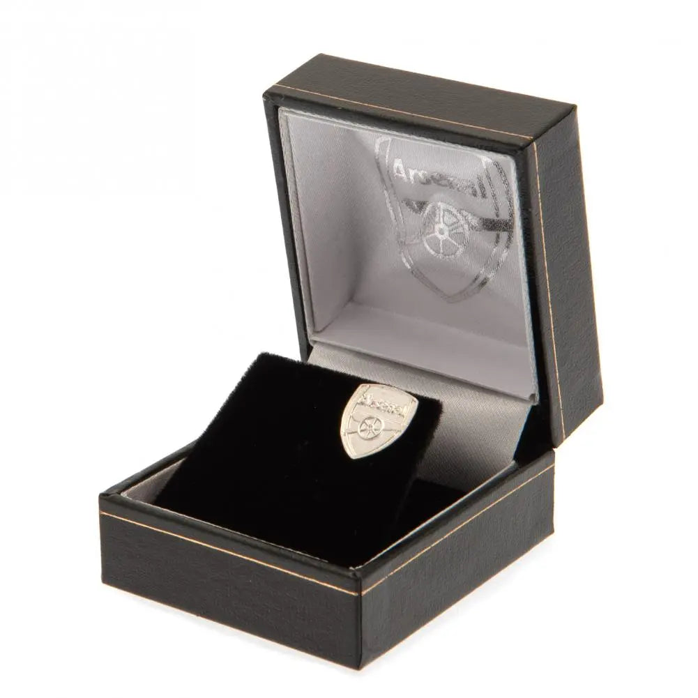 Arsenal FC Sterling Silver Stud Earring Boxed
