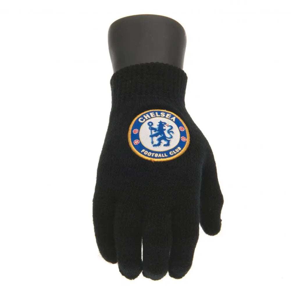 Chelsea FC Children's Knitted Gloves Individual Image