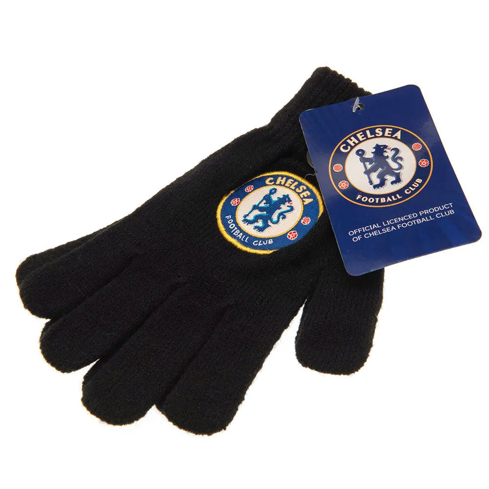 Chelsea FC Children's Knitted Gloves with Tag