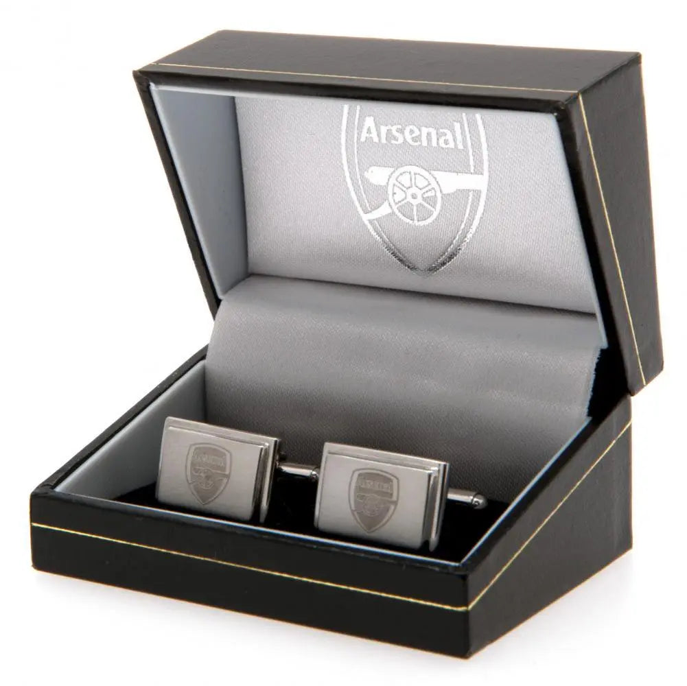 Arsenal FC Stainless Steel Cufflinks Boxed
