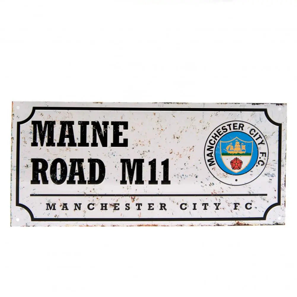Manchester City Retro Street Sign
