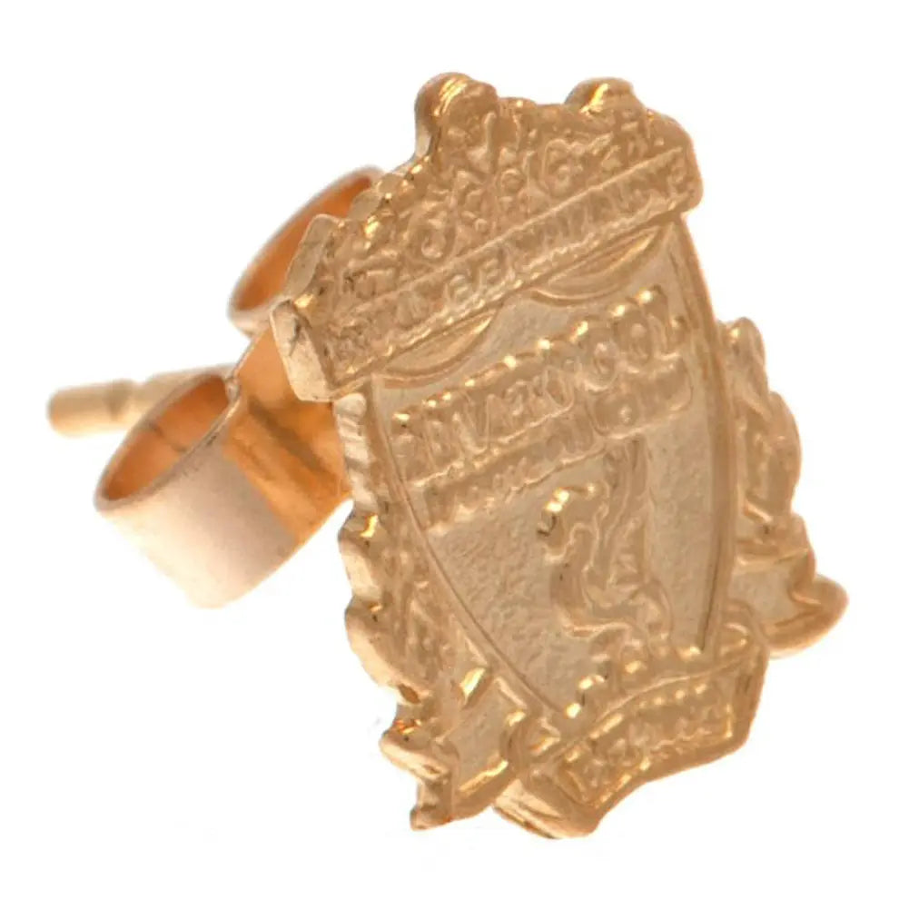 Liverpool FC 9ct Gold Crest Earring Side