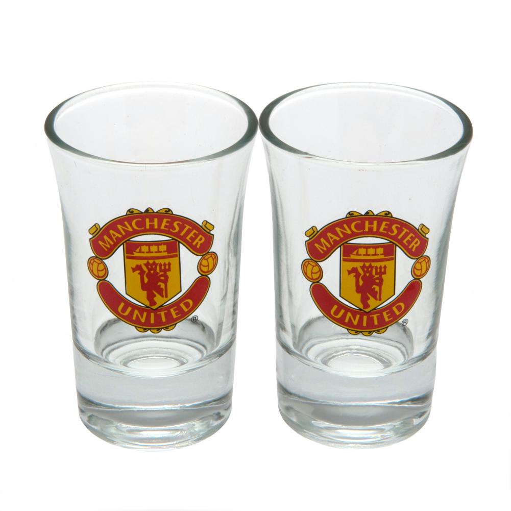 Manchester United 2 Pack Shot Glass Set
