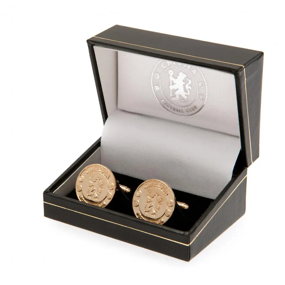 Chelsea FC Gold Plated Cufflinks Boxed