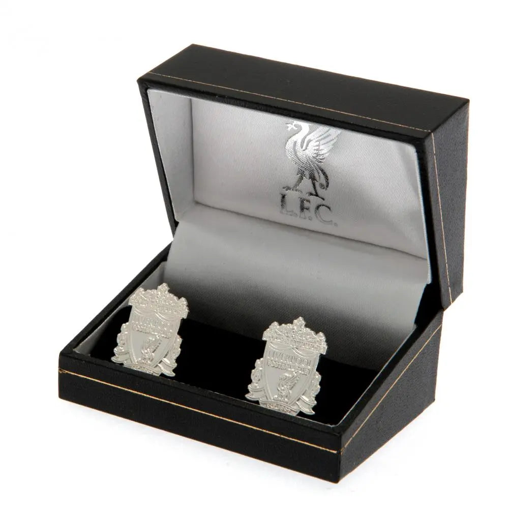 Liverpool FC Silver Plated Formed Cufflinks Boxed