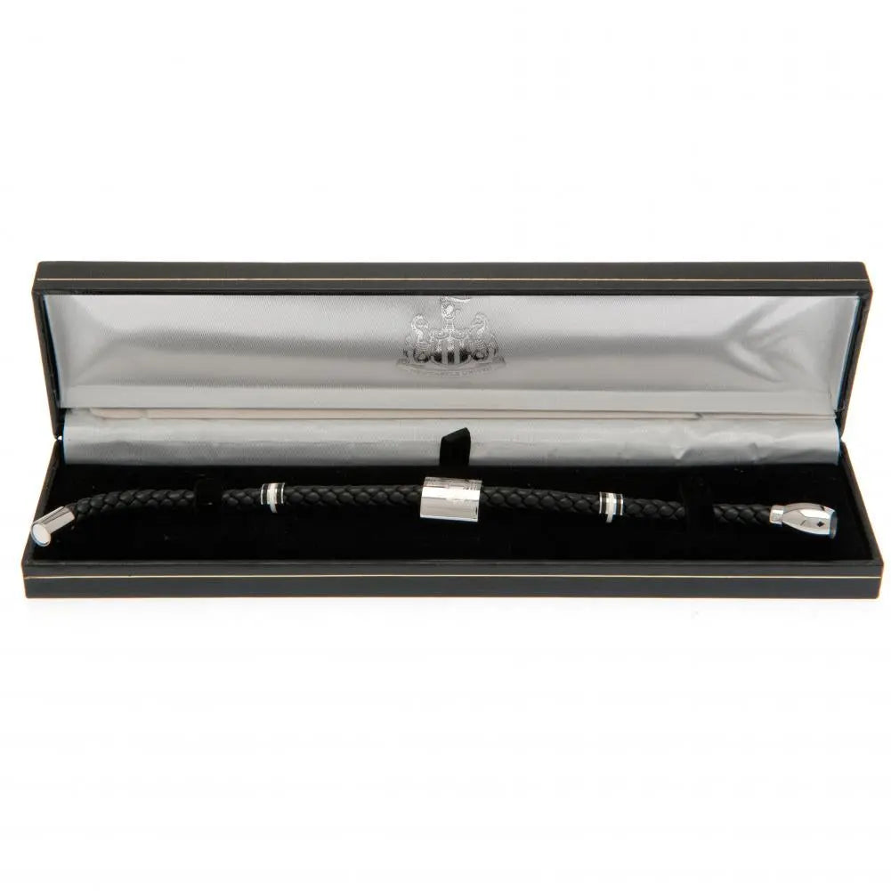 Newcastle United Colour Ring Leather Bracelet Boxed