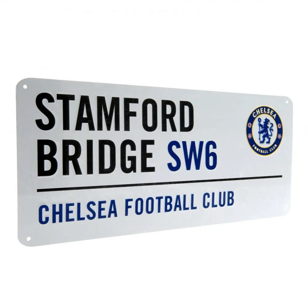Chelsea FC White Stamford Bridge Street Sign Football Gifts Online