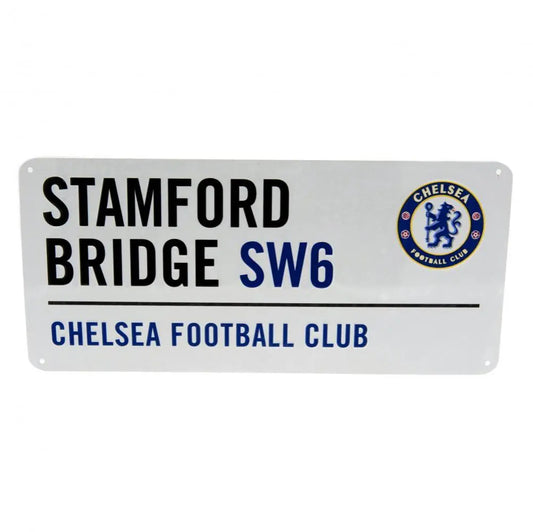 Chelsea FC White Stamford Bridge Street Sign Football Gifts Online