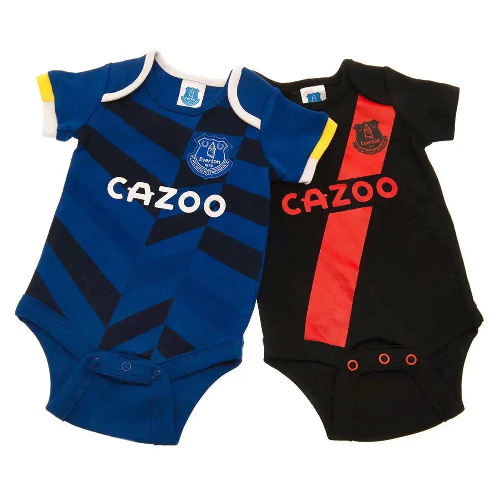 Everton FC 2 Pack Babygrow Main