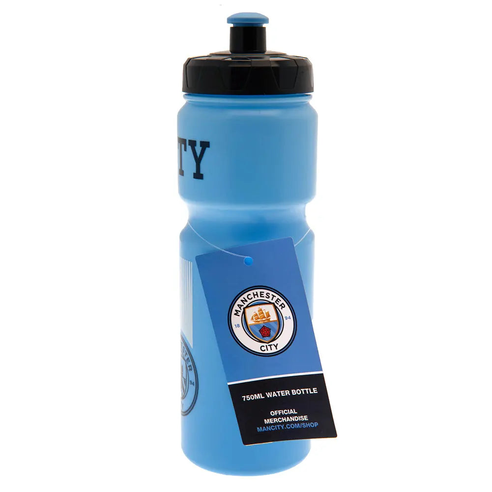 Manchester City Plastic Drinks Bottle with Tag