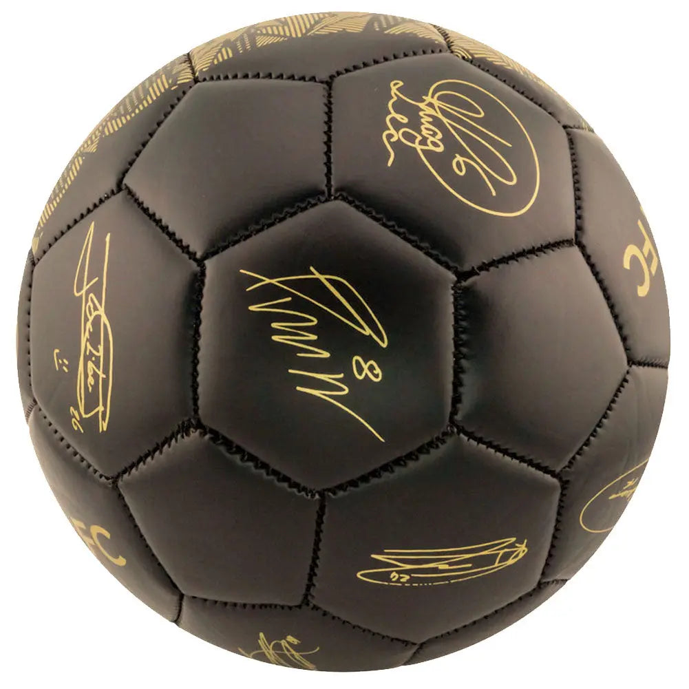 Chelsea FC Gold Phantom Football with Signatures Football Gifts Online