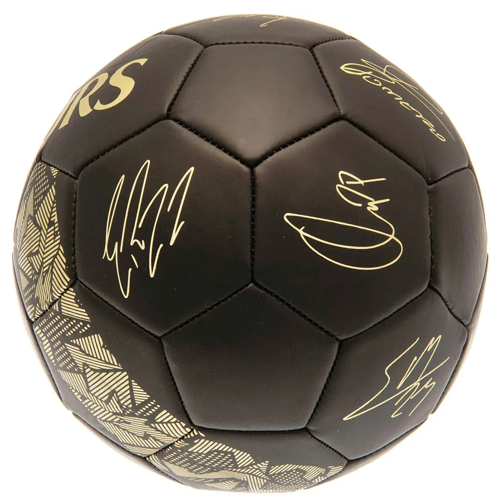 Tottenham Hotspur Gold Phantom Football with Signatures Football Gifts Online